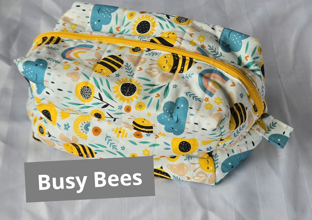 Large Boxy Pouch (makeup , markers, toiletries) image 12