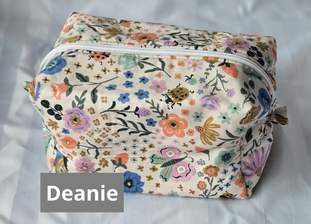 Large Boxy Pouch (makeup , markers, toiletries) image 2