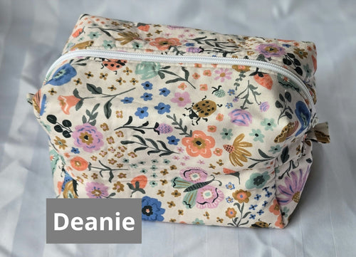 Large Boxy Pouch (makeup , markers, toiletries) image 2