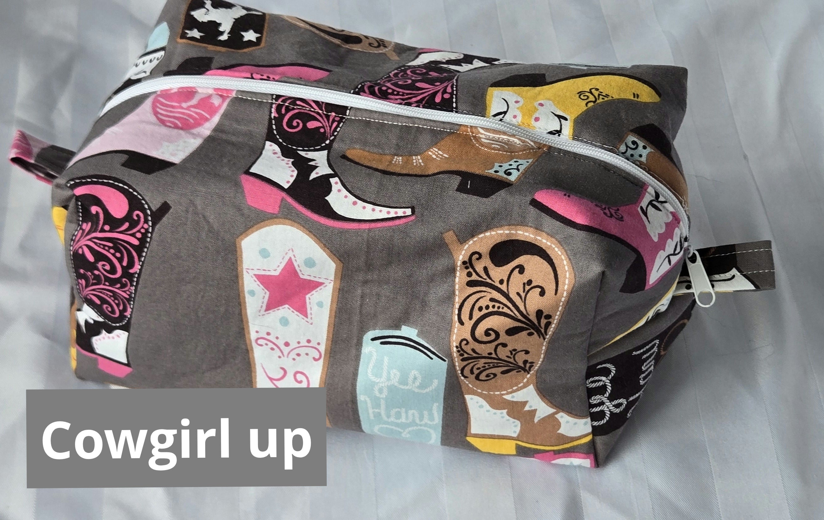 Large Boxy Pouch (makeup , markers, toiletries) image 11